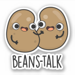 Boans Talk Funny Veggie Bean Pub Aufkleber