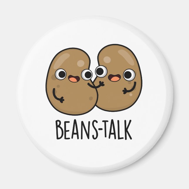 Boans Talk Funny Veggie Bean Pub Magnet (Vorne)
