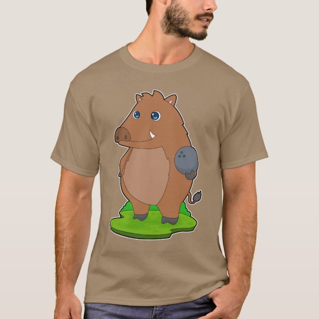 Boar Bowling Bowling T-Shirt (Vorderseite)