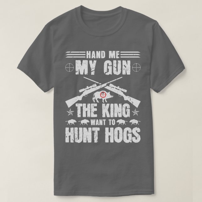 Boar Hunter Hog Junting T-Shirt (Design vorne)