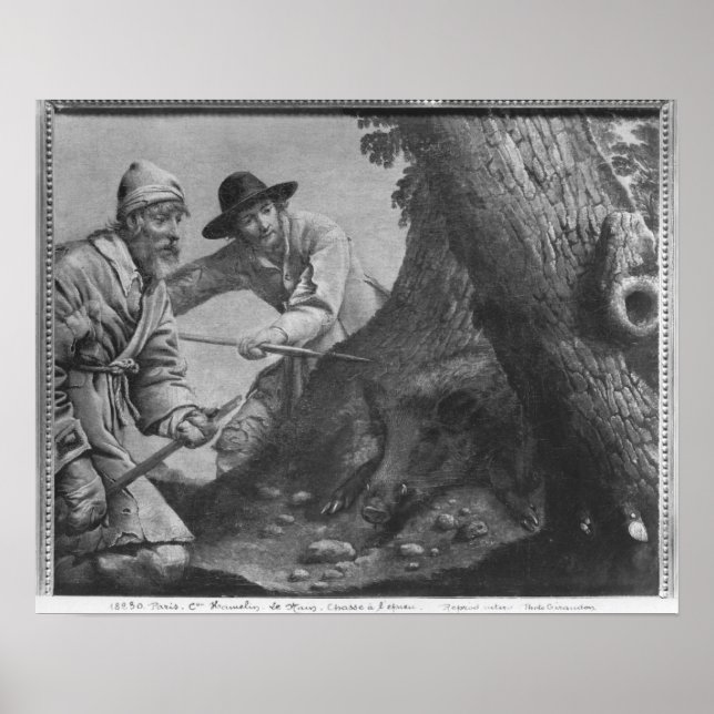 Boar-Jagd Poster (Vorne)