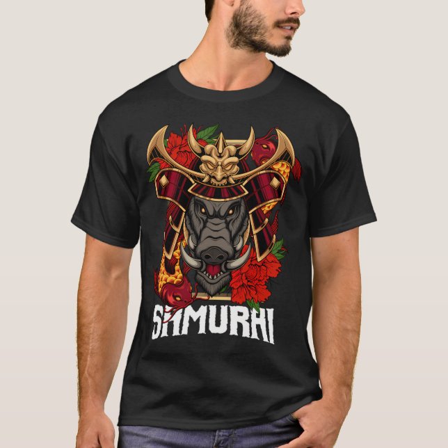 Boar Samurai T-Shirt (Vorderseite)