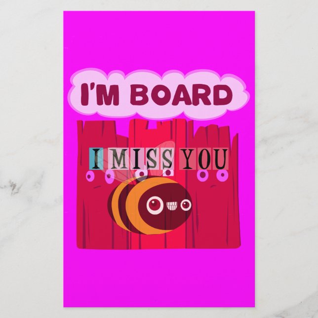 Board Bee Art Print Briefpapier (Vorderseite)