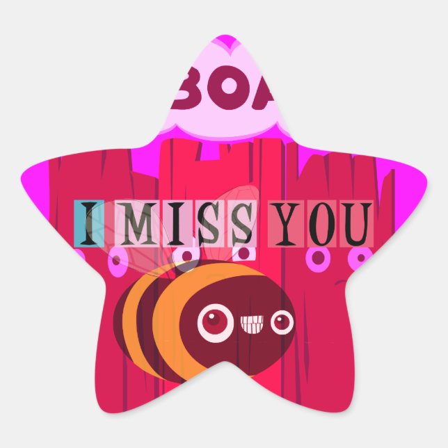 Board Bee Art Print Stern-Aufkleber (Vorderseite)