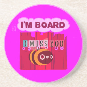 Board Bee Art Print Untersetzer