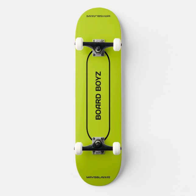 BOARD BOYZ Skateboard: Zitrone Skateboard (Vorderseite)