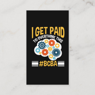 Board Certified Behavior Analyst Funny BCBA Visitenkarte