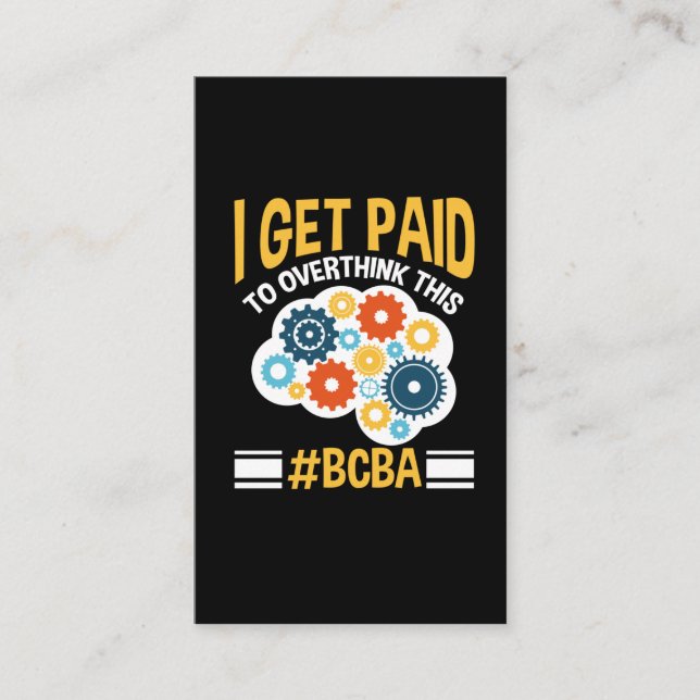 Board Certified Behavior Analyst Funny BCBA Visitenkarte (Vorderseite)
