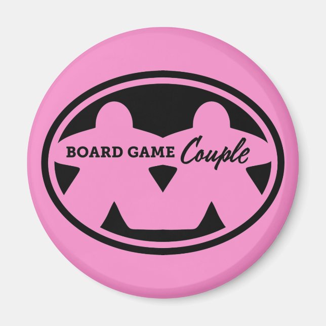 Board Game Couture Black Frame Magnet (Vorne)