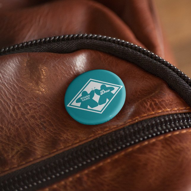 Board Game Duo White Frame Pin Button (Von Creator hochgeladen)