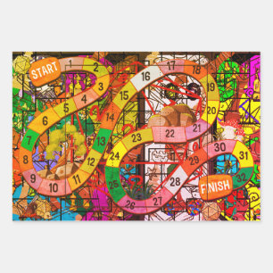 Board Game Geschenkpapier Set