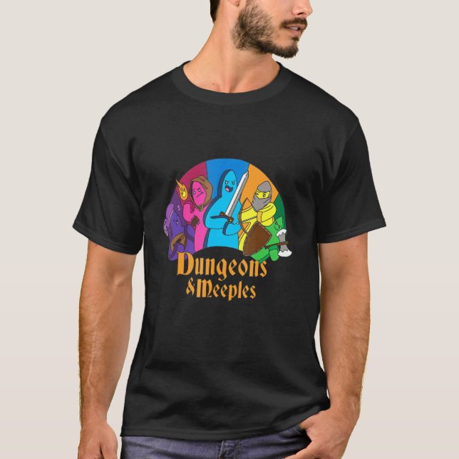 Board game Meeple Design for Dungeon Nerds T-Shirt (Vorderseite)