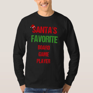Board Game Player Funny Pajama Weihnachten T-Shirt