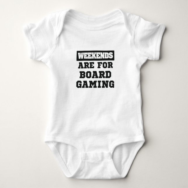 Board Gamer-Geschenkwochen sind für Brettspiele be Baby Strampler (Vorderseite)