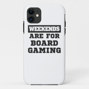 Board Gamer Gift Weekends sind für Brettspiele ged Case-Mate iPhone Hülle