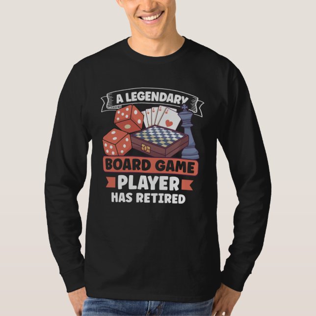 Board Games Chess Board Game Player Gambling T-Shirt (Vorderseite)