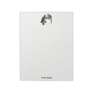 Board Games Two Cats spielen Schach Match Red Notizblock