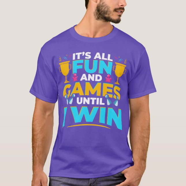 Board Games Win Game Night Winner T-Shirt (Vorderseite)