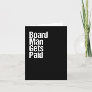 Board Man bezahlt Karte