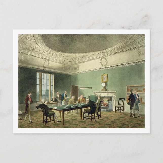 Board of Trade, von 'Ackermanns Microcosm von Lon Postkarte (Vorderseite)