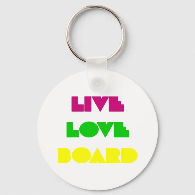 BoardChick Live Liebe Board Schlüsselanhänger (Vorderseite)