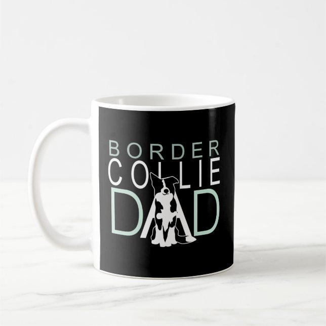 Boarder Collie Vater Kaffeetasse (Links)