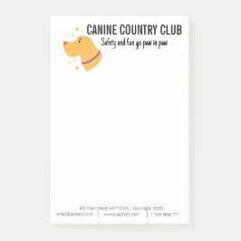 Boarding für Hunde Post-it Klebezettel