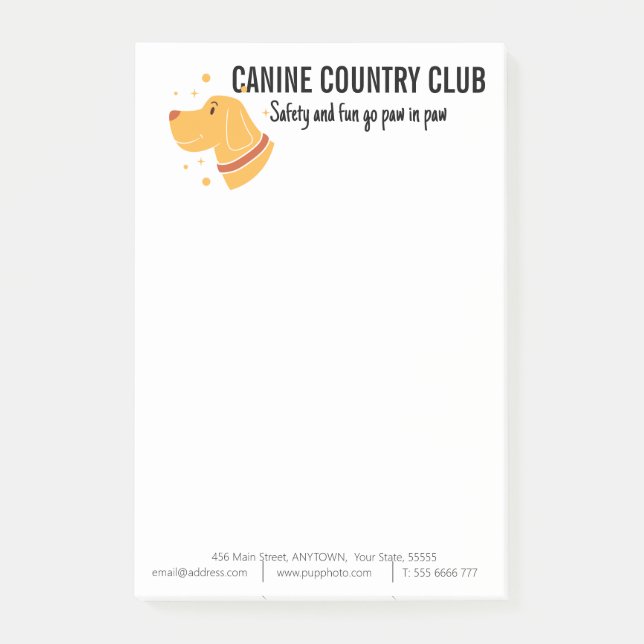 Boarding für Hunde Post-it Klebezettel (Vorderseite)