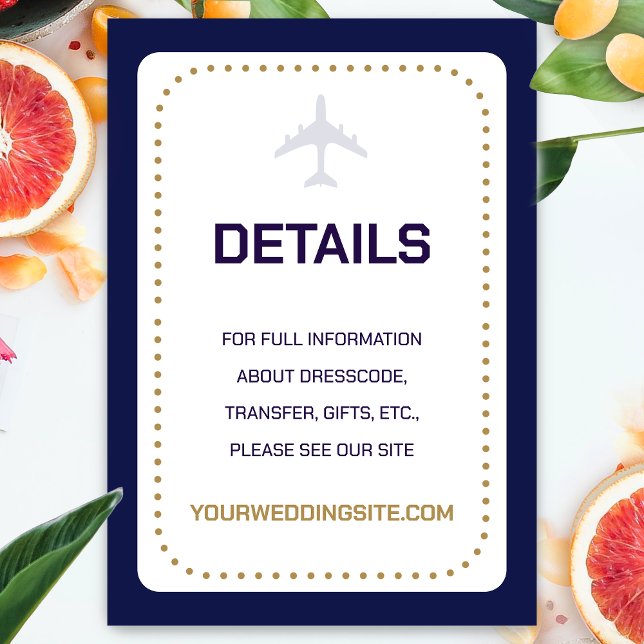 Boarding-Hochzeit der Travel Calligraphy Begleitkarte (Von Creator hochgeladen)