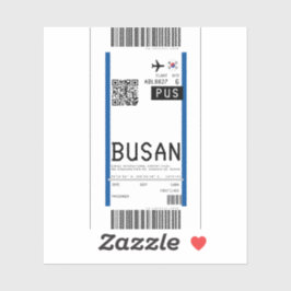 Boarding nach Busan (PUS) Aufkleber