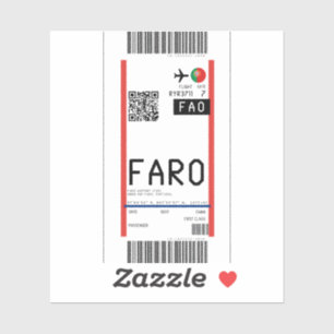 Boarding nach Faro (FAO) Aufkleber