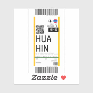 Boarding nach Hua Hin Thailand (Hauptsitz) Aufkleber