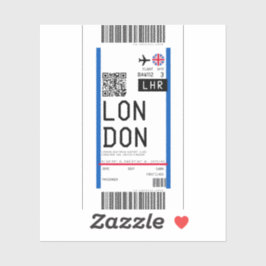 Boarding nach London (LHR) Aufkleber