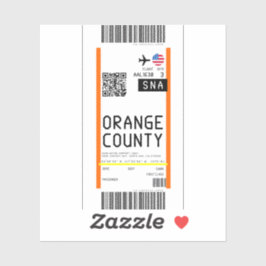 Boarding nach Santa Ana (SNA) Aufkleber