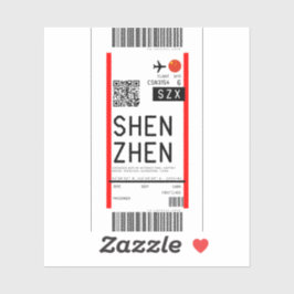 Boarding nach Shenzen (SZX) Aufkleber