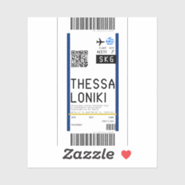 Boarding nach Thessaloniki (SKG) Aufkleber