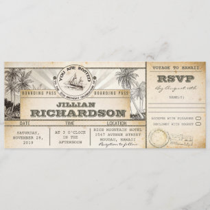 Boarding Pass 13. Geburtstagskarten - Einladungen