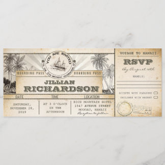 Boarding Pass 13. Geburtstagskarten - Einladungen