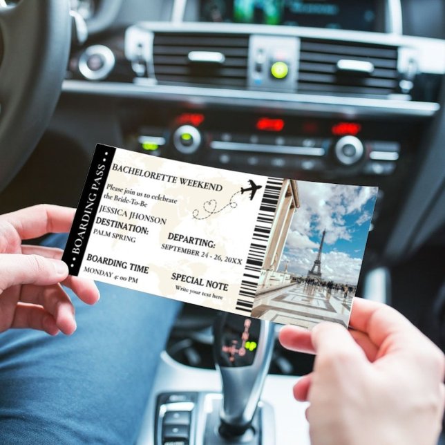 Boarding Pass Bachelorette Einladung (Von Creator hochgeladen)
