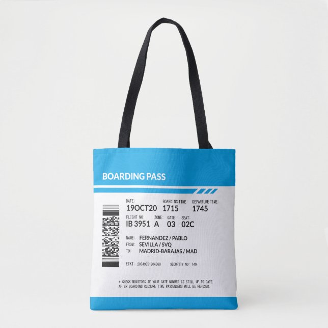 Boarding Pass (blue) (Vorderseite)