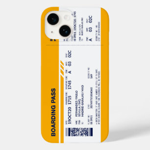 Boarding Pass - Gelb Case-Mate iPhone 14 Hülle
