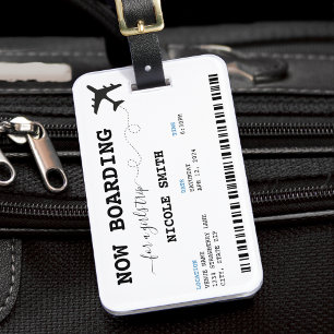 Boarding Pass Girls Tour Familienurlaub Gepäckanhänger