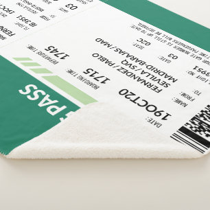 Boarding Pass - Green Sherpadecke