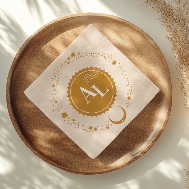 Boarding Pass kosmische Hochzeitdestination Serviette (Von Creator hochgeladen)