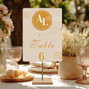 Boarding Pass kosmische Hochzeitdestination Tischnummer