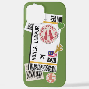 BOARDING PASS KUALA LUMPUR MALAYSIA iPhone 12 PRO MAX HÜLLE