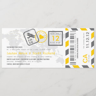 Boarding Pass Luftpost Einladung