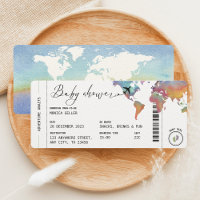 Boarding Pass Reisen Geschlecht Neutral Baby Dusch