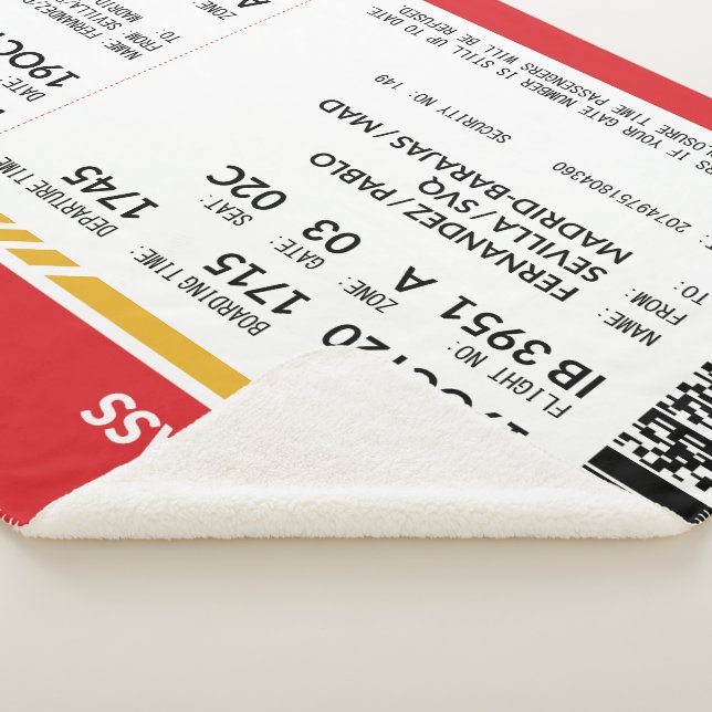 Boarding Pass - Rot Sherpadecke (3/4)