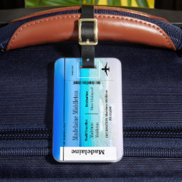 Boarding Pass Sea Ocean Szene Gepäckanhänger